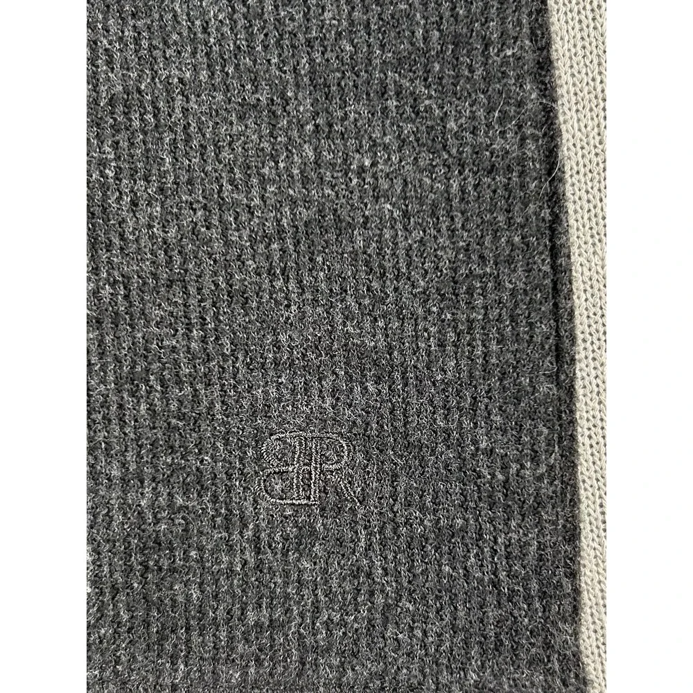 Banana Republic Mens Gray 1/4 Zip Textured Pullover Sweater Size S
